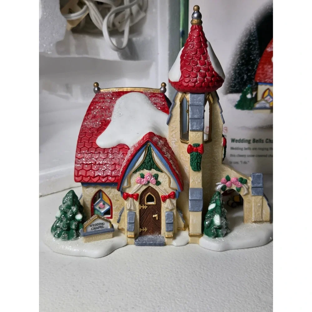 Dept 56 North Pole Series Elf Land Wedding Bells Chapel Christmas Village